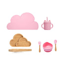 Kids Wooden Feeding Tableware Set