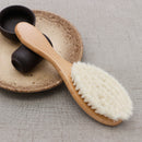 Baby shampoo wood wool brush