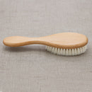Baby shampoo wood wool brush