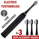Rechargeable Sonic Electric Toothbrush Brush - Shopeez