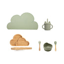 Kids Wooden Feeding Tableware Set
