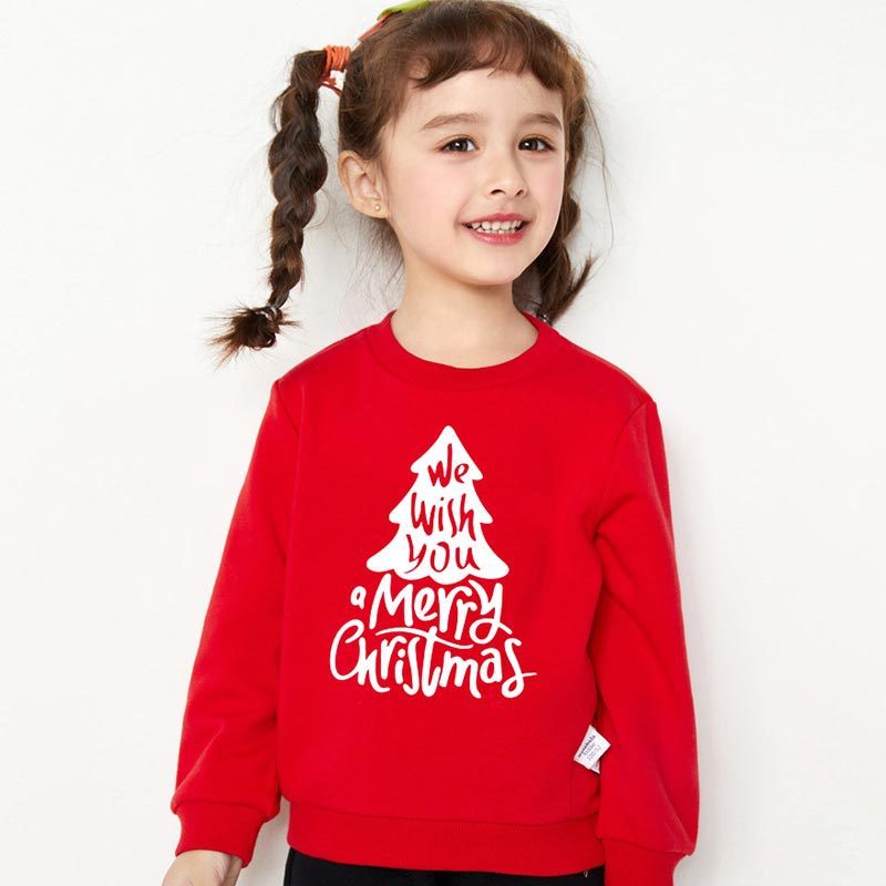 Kids'  Long-sleeved Round Collar  Sweater