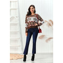 Christmas Round Neck Snowflake Sweater