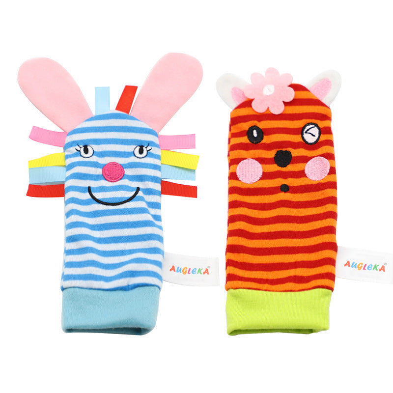 Baby Cartoon Bell Wrist Strap Socks