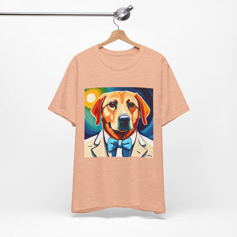 White Dog Unisex Jersey Short Sleeve Tee