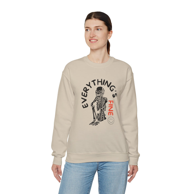 Everything's Fine Unisex Heavy Blend™ Crewneck Sweatshirt