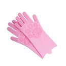 Silicone Cleaning Brush Scrubbing Gloves - Shopeez
