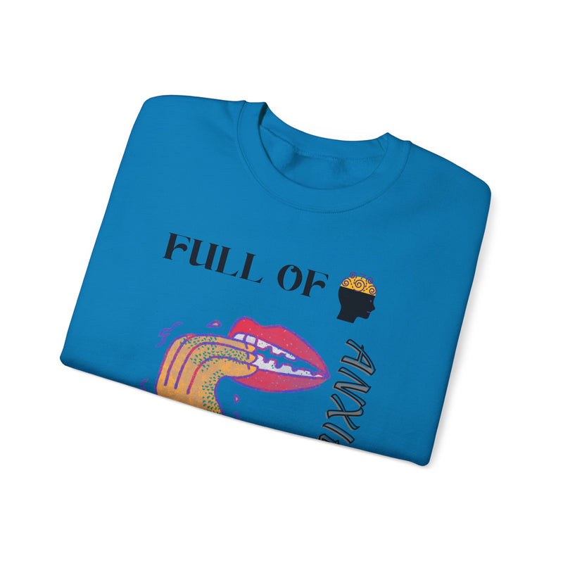 Full Of Anxiety Unisex Heavy Blend™ Crewneck Sweatshirt