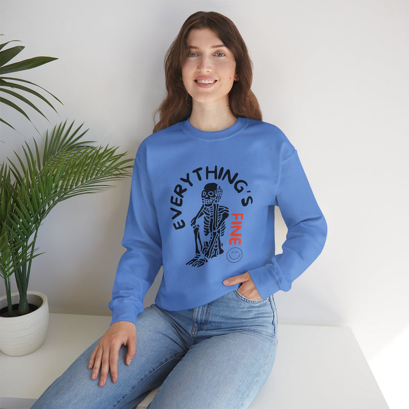 Everything's Fine Unisex Heavy Blend™ Crewneck Sweatshirt