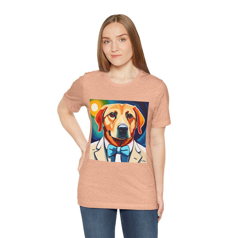 White Dog Unisex Jersey Short Sleeve Tee