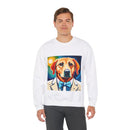 White Dog Unisex Heavy Blend™ Crewneck Sweatshirt