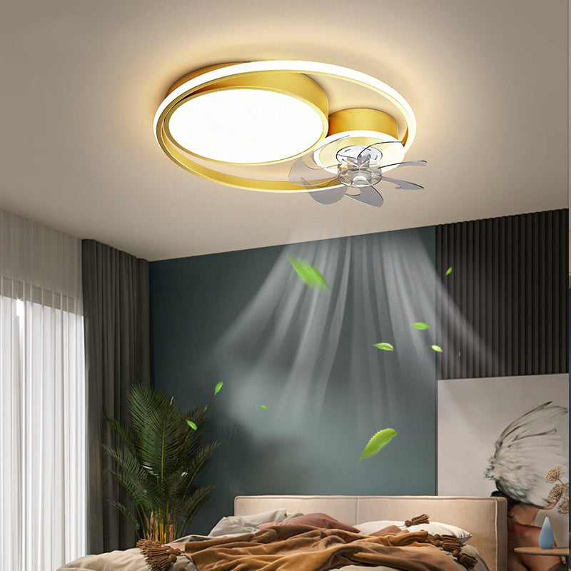 Luxury Simple Atmospheric Suction Fan Lamp