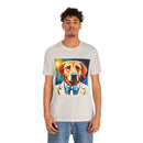 White Dog Unisex Jersey Short Sleeve Tee