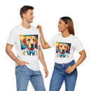 White Dog Unisex Jersey Short Sleeve Tee