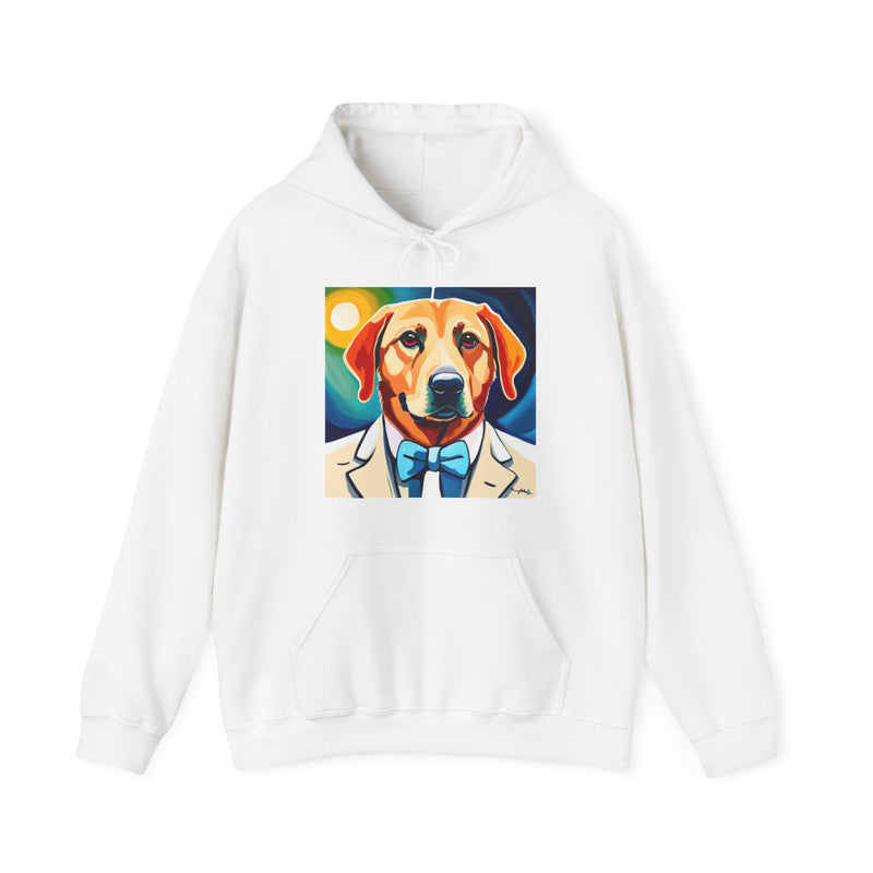 White Dog Unisex Heavy Blend™ Hooded Sweatshirt