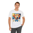 White Dog Unisex Jersey Short Sleeve Tee