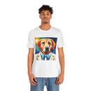 White Dog Unisex Jersey Short Sleeve Tee