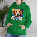 White Dog Unisex Heavy Blend™ Hooded Sweatshirt