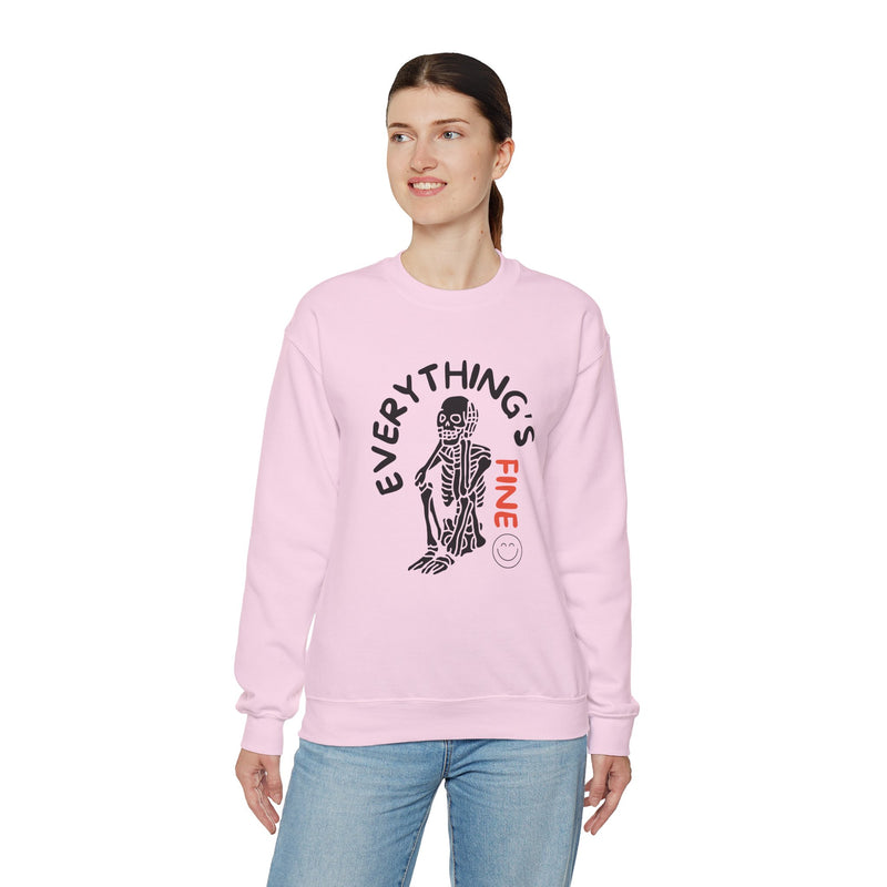 Everything's Fine Unisex Heavy Blend™ Crewneck Sweatshirt