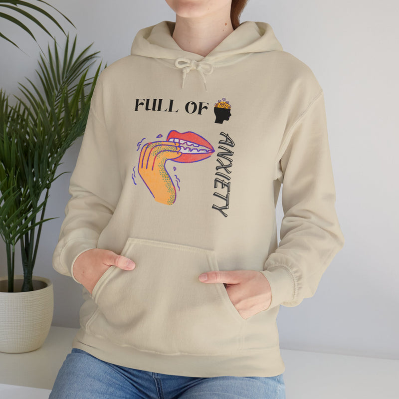 Full Of Anxiety Unisex Heavy Blend™ Hooded Sweatshirt