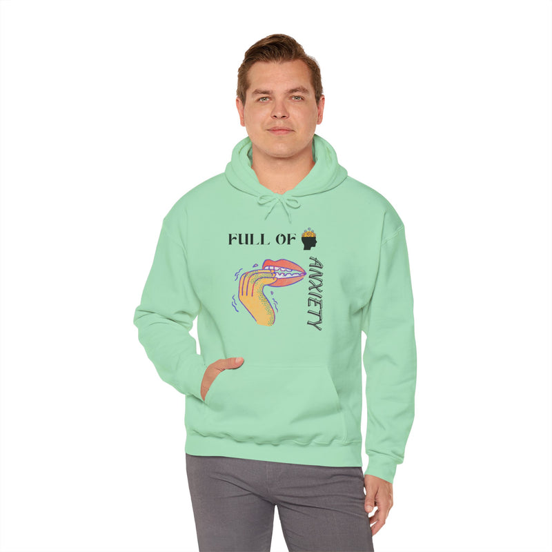 Full Of Anxiety Unisex Heavy Blend™ Hooded Sweatshirt