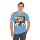 White Dog Unisex Jersey Short Sleeve Tee