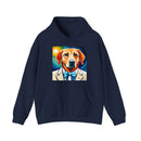 White Dog Unisex Heavy Blend™ Hooded Sweatshirt