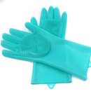 Silicone Cleaning Brush Scrubbing Gloves - Shopeez