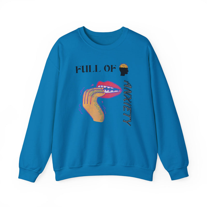Full Of Anxiety Unisex Heavy Blend™ Crewneck Sweatshirt