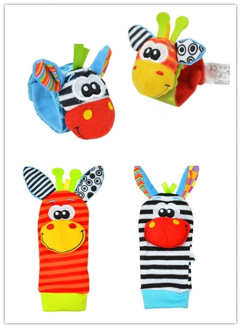 Baby Cartoon Bell Wrist Strap Socks