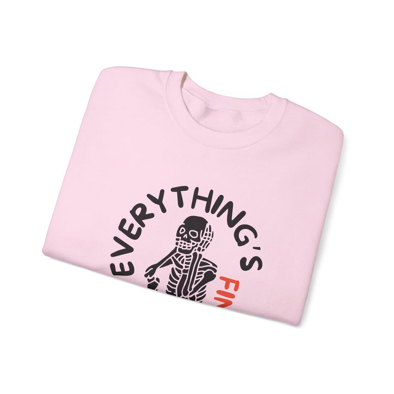 Everything's Fine Unisex Heavy Blend™ Crewneck Sweatshirt