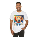 White Dog Unisex Jersey Short Sleeve Tee