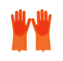 Silicone Cleaning Brush Scrubbing Gloves - Shopeez