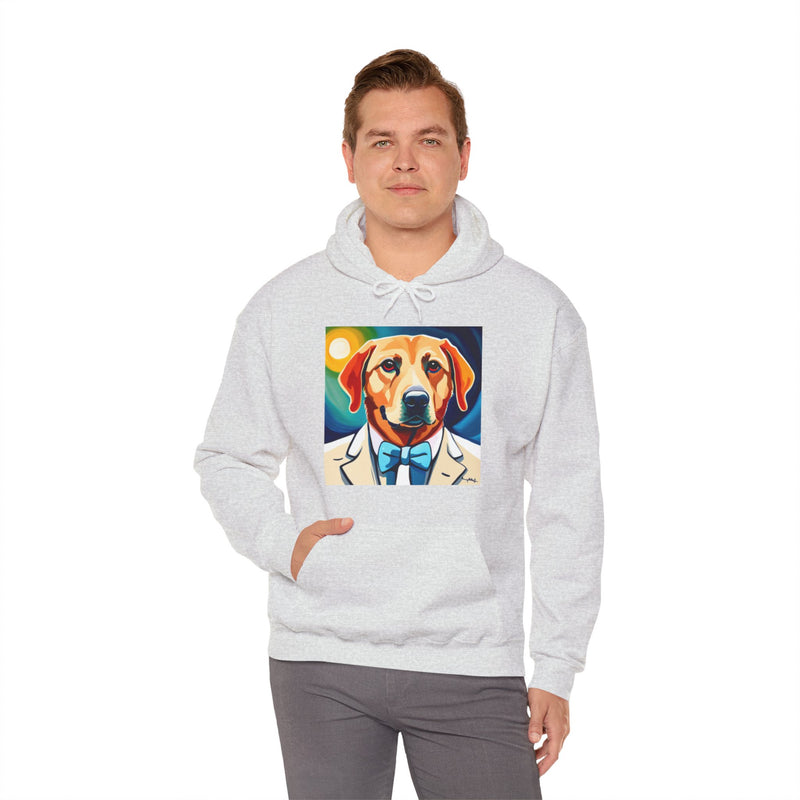White Dog Unisex Heavy Blend™ Hooded Sweatshirt