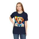 White Dog Unisex Jersey Short Sleeve Tee