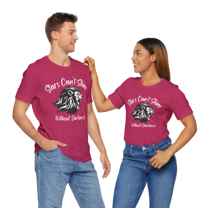 Stars Can't Shine Without Darkness Unisex Jersey Short Sleeve Tee