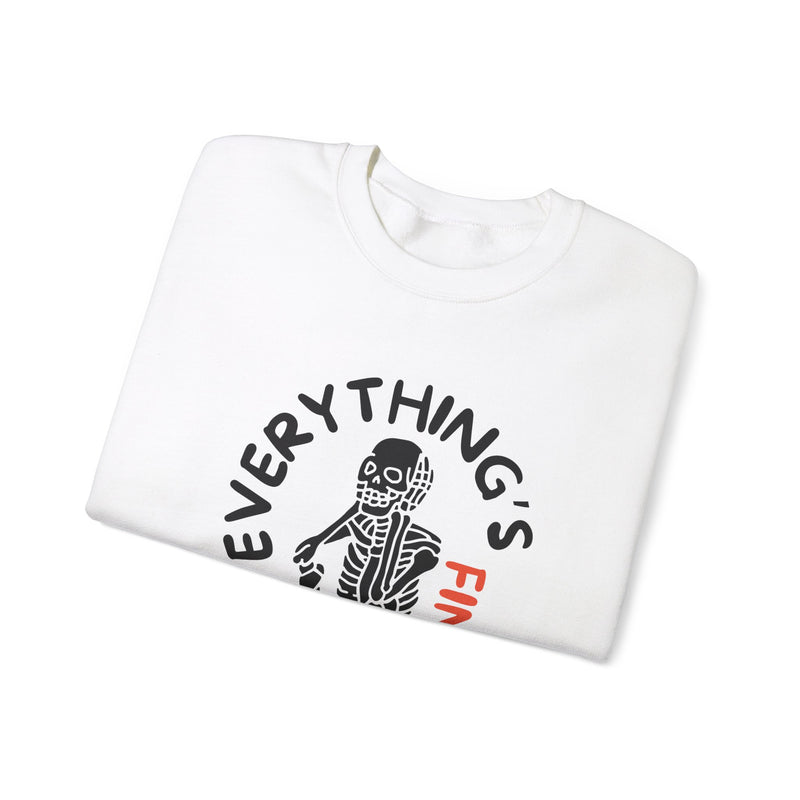 Everything's Fine Unisex Heavy Blend™ Crewneck Sweatshirt