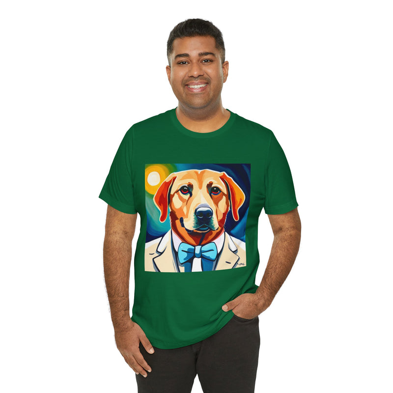 White Dog Unisex Jersey Short Sleeve Tee