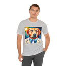 White Dog Unisex Jersey Short Sleeve Tee