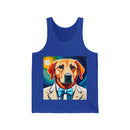 White Dog Unisex Jersey Tank