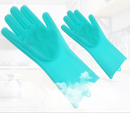 Silicone Cleaning Brush Scrubbing Gloves - Shopeez