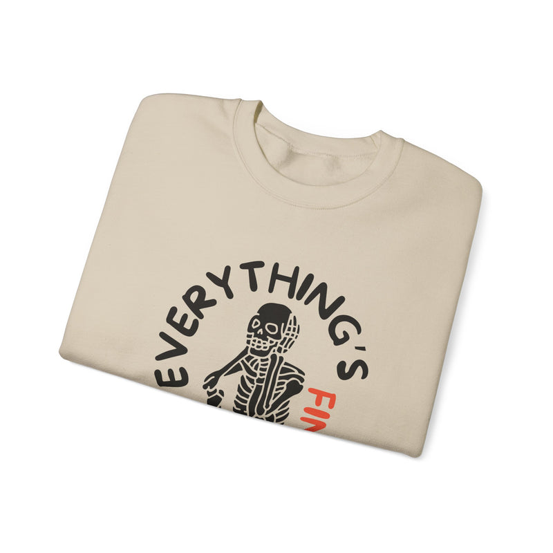 Everything's Fine Unisex Heavy Blend™ Crewneck Sweatshirt