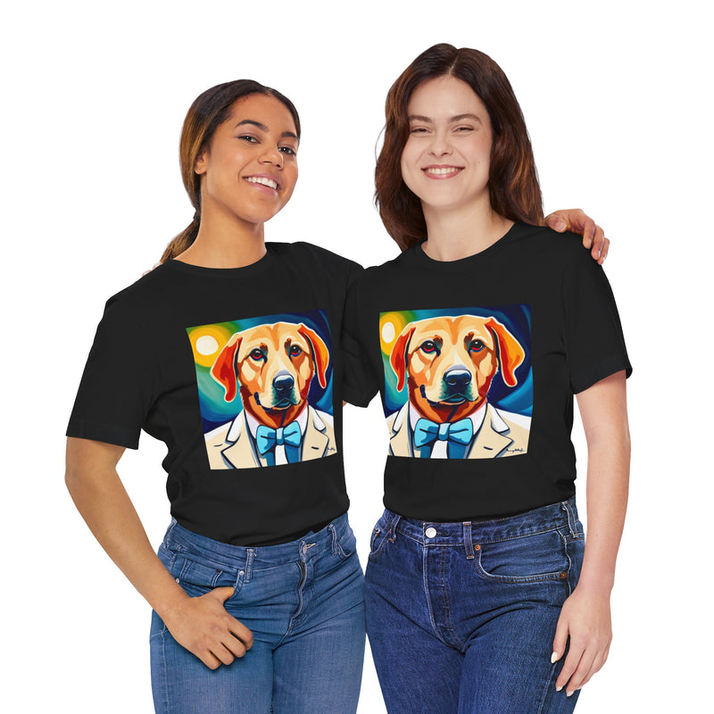 White Dog Unisex Jersey Short Sleeve Tee
