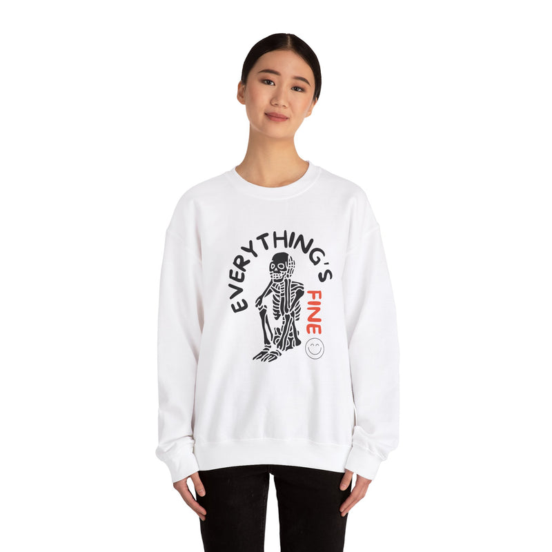 Everything's Fine Unisex Heavy Blend™ Crewneck Sweatshirt