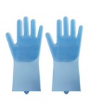 Silicone Cleaning Brush Scrubbing Gloves - Shopeez