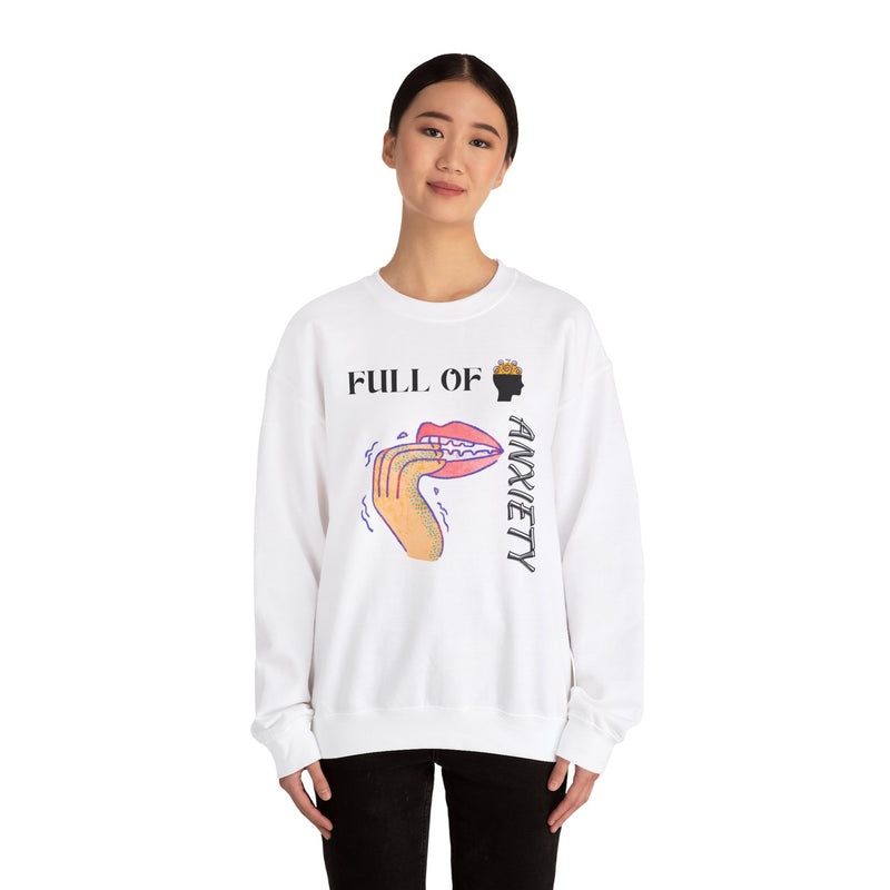 Full Of Anxiety Unisex Heavy Blend™ Crewneck Sweatshirt