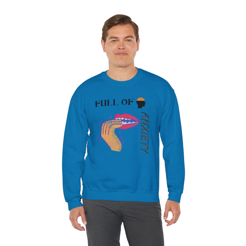 Full Of Anxiety Unisex Heavy Blend™ Crewneck Sweatshirt