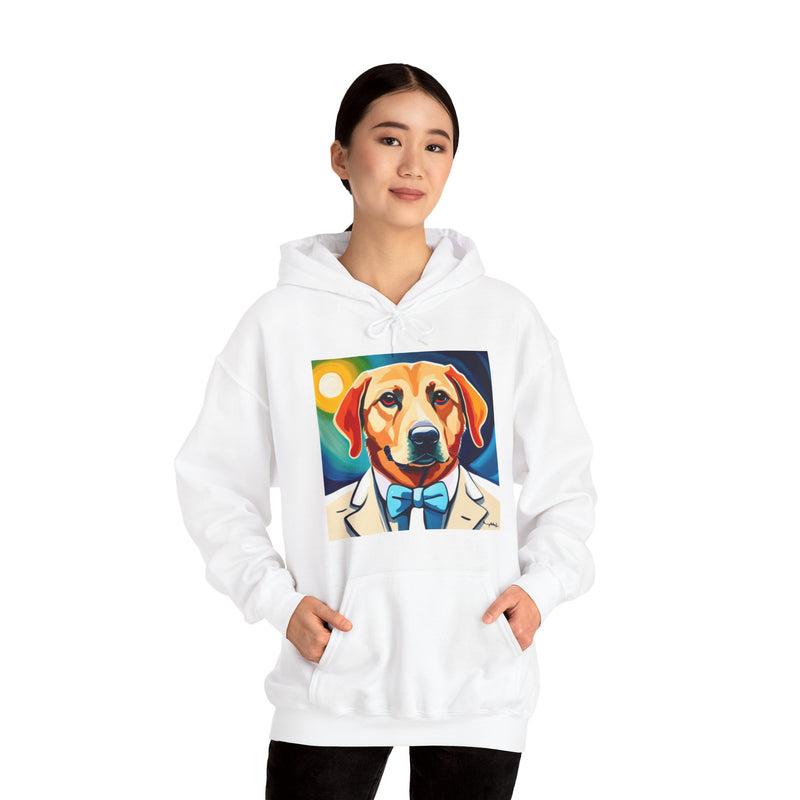 White Dog Unisex Heavy Blend™ Hooded Sweatshirt