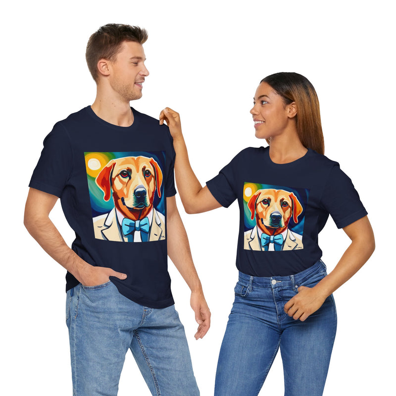 White Dog Unisex Jersey Short Sleeve Tee