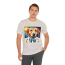 White Dog Unisex Jersey Short Sleeve Tee
